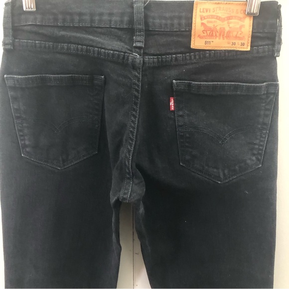 LEVIS 511 Sz 29 Faded Black Jeans - Picture 12 of 16